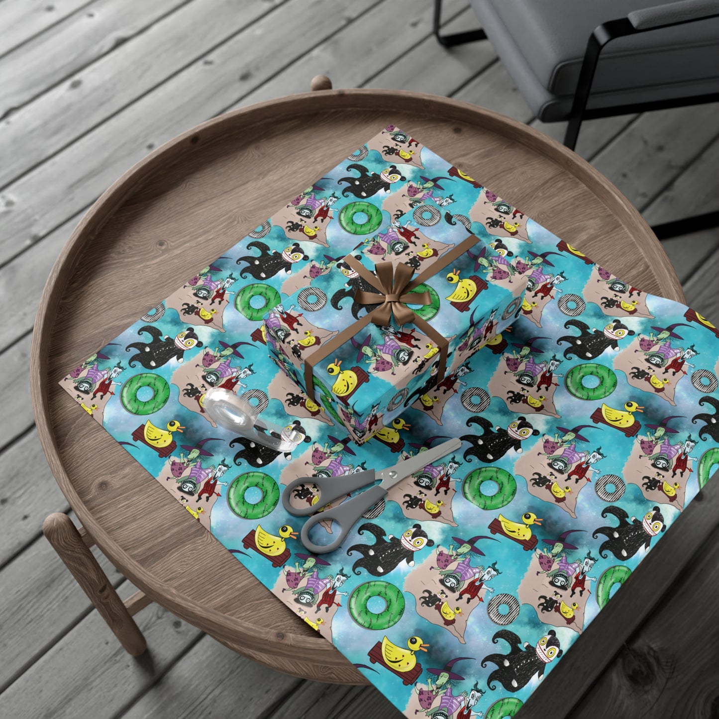 Spooky Play Dates Gift Wrap Paper