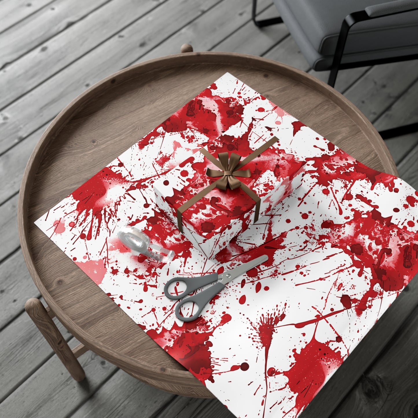 True Crime Splatter Gift Wrap Paper