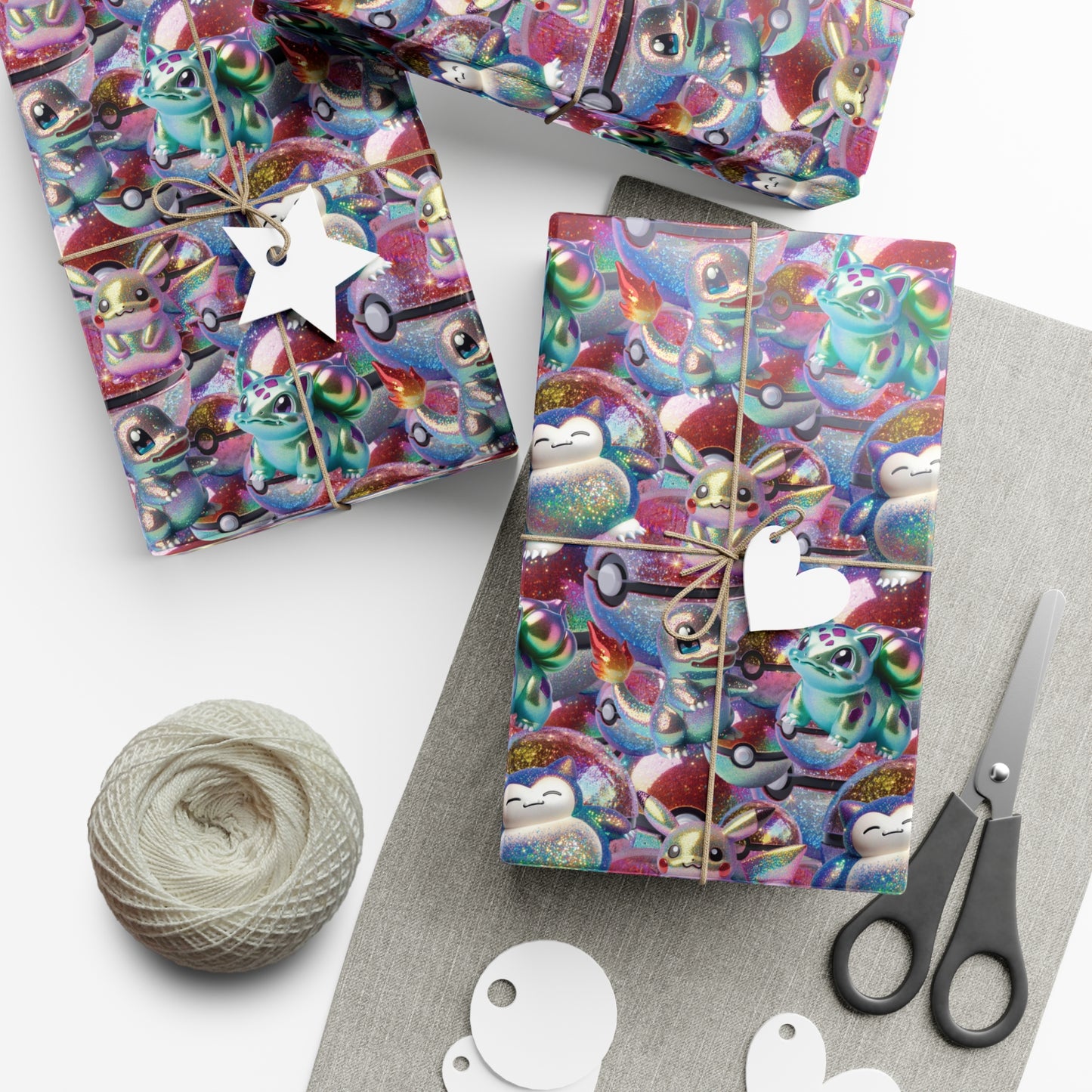 Glitter Monsters Gift Wrap Paper