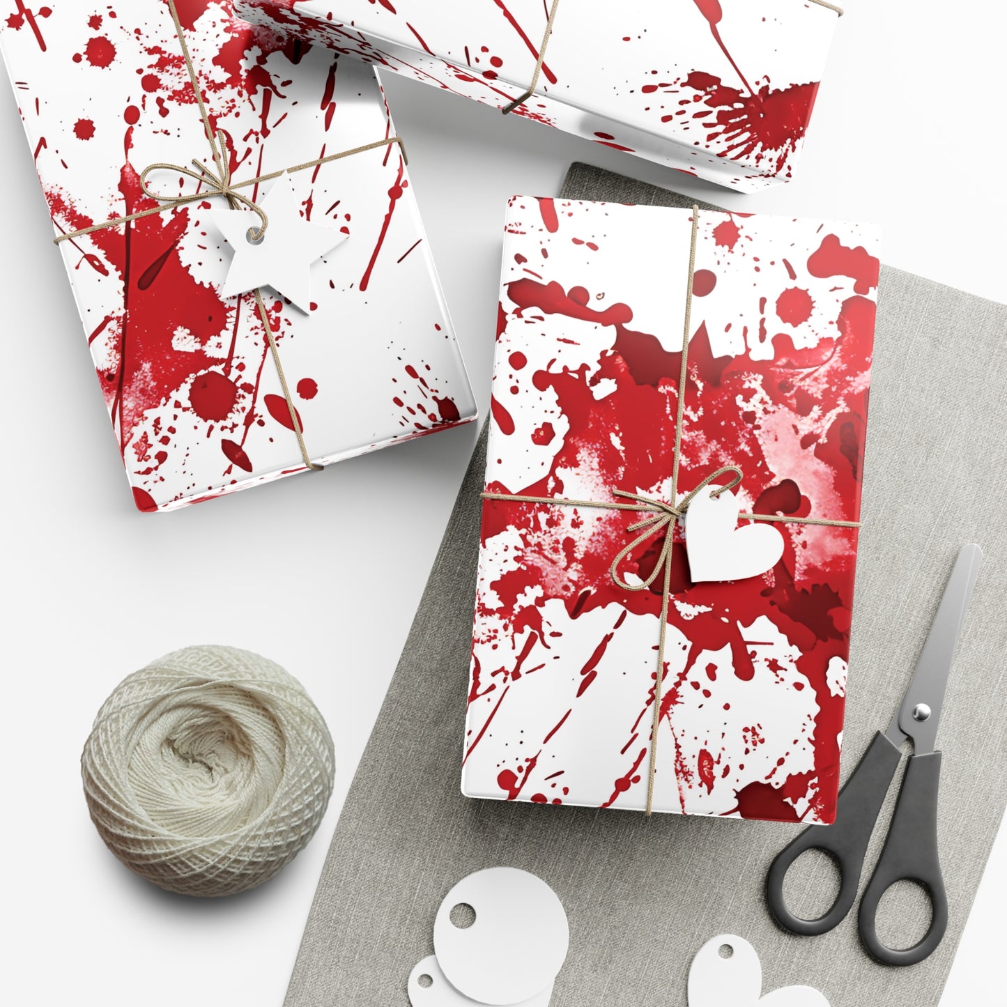 True Crime Splatter Gift Wrap Paper