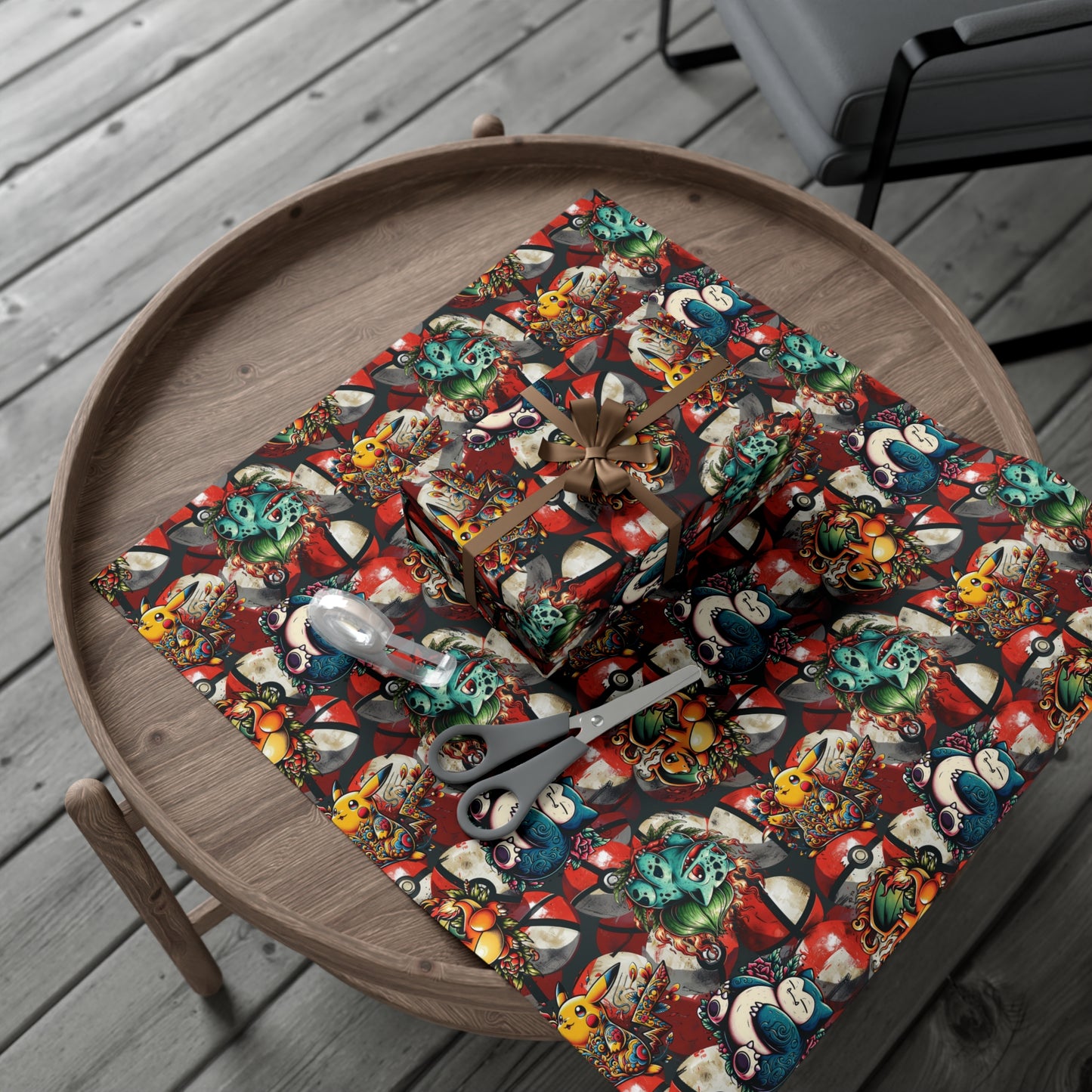 Tatted Pocket Monsters Gift Wrap Paper