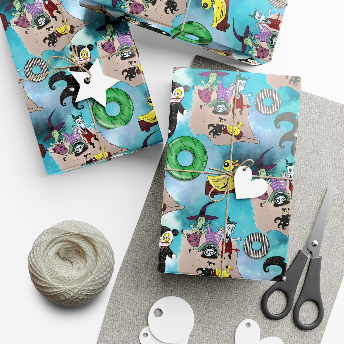 Spooky Play Dates Gift Wrap Paper