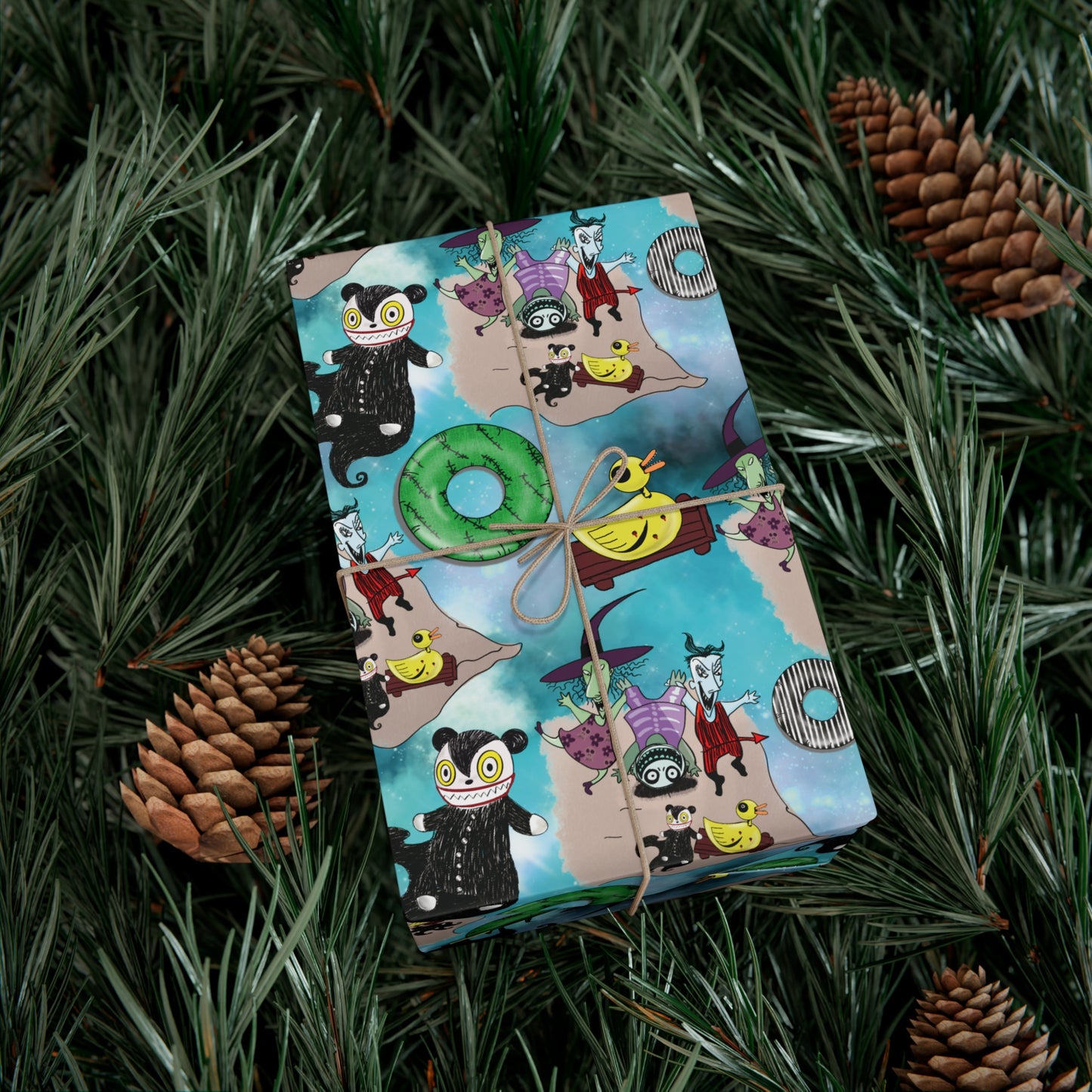 Spooky Play Dates Gift Wrap Paper