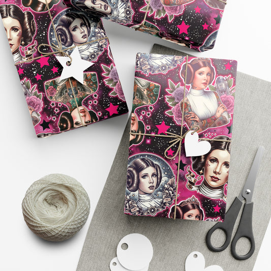 Tattoo Flash Leia Gift Wrap Paper