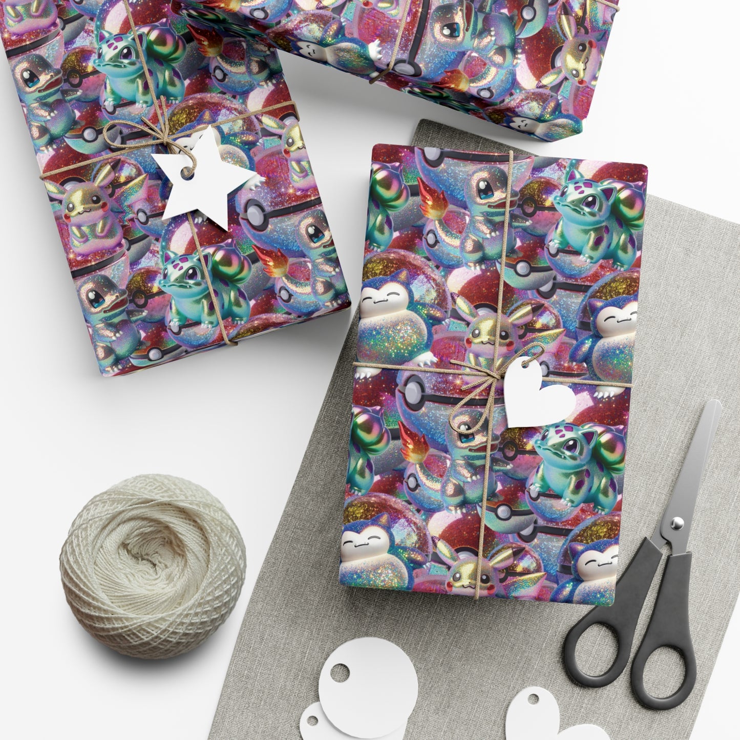 Glitter Monsters Gift Wrap Paper