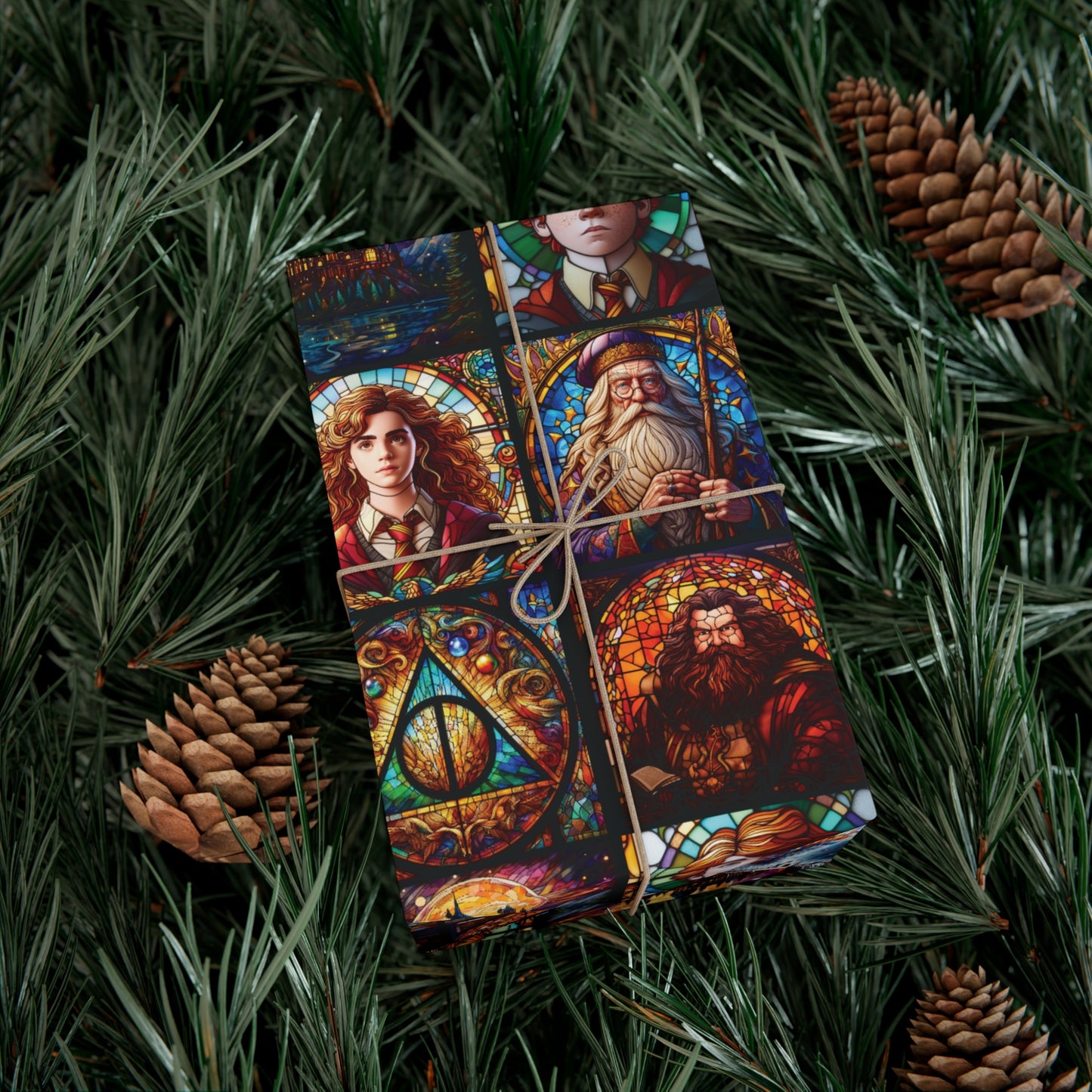 Stained Glass HP Gift Wrap Paper