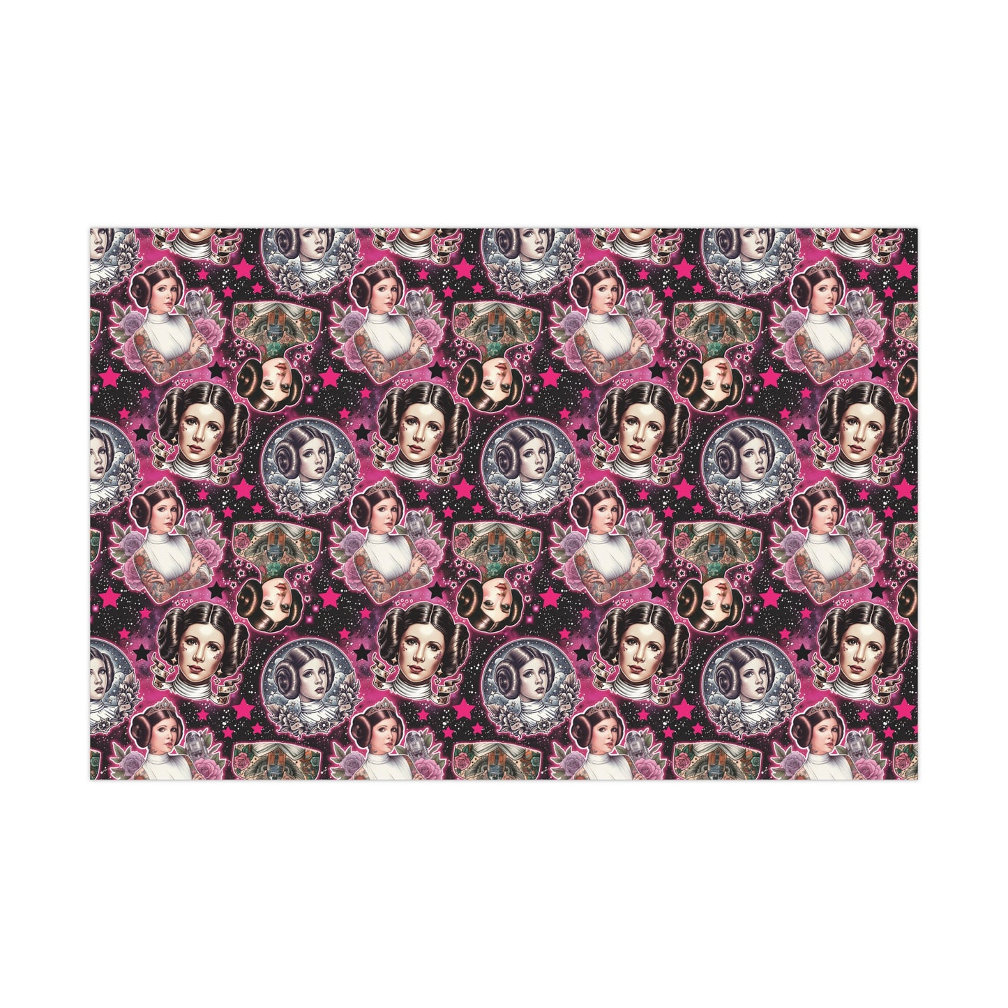 Tattoo Flash Leia Gift Wrap Paper