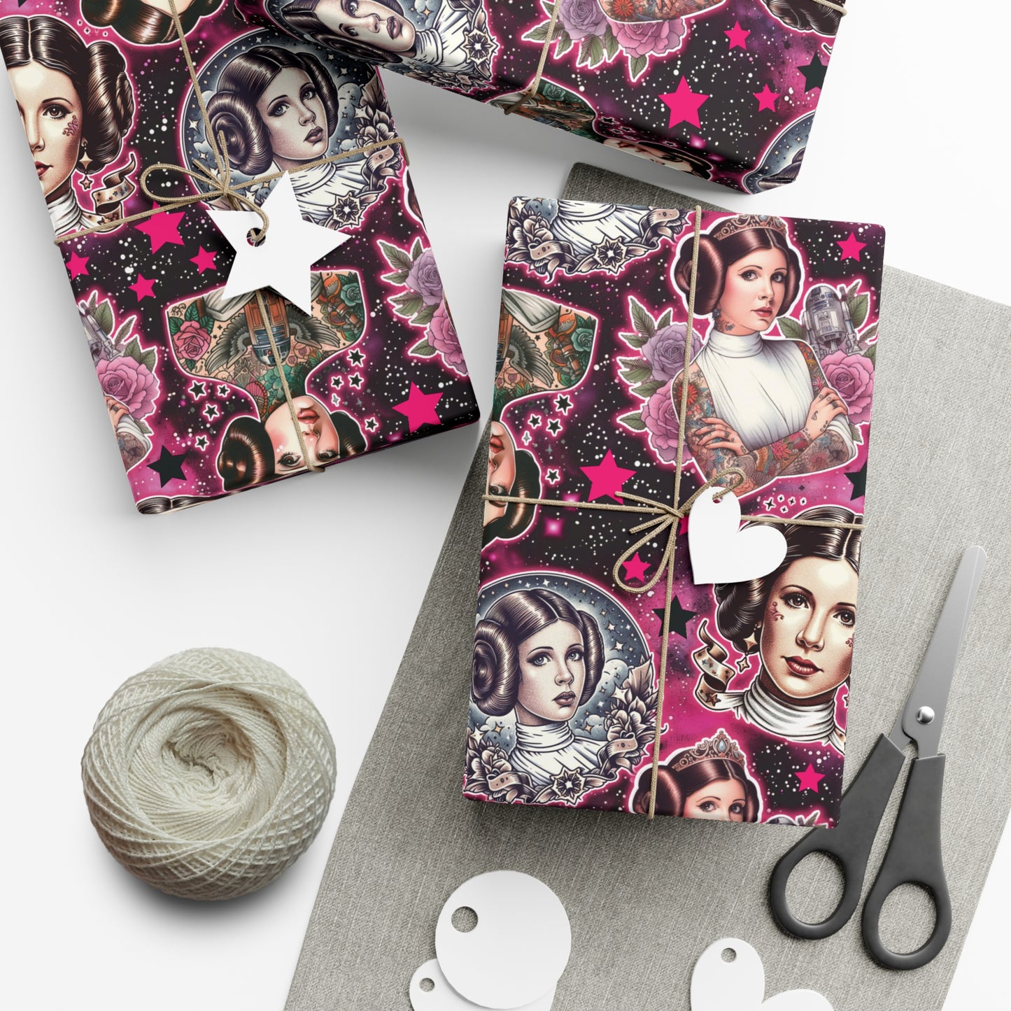 Tattoo Flash Leia Gift Wrap Paper