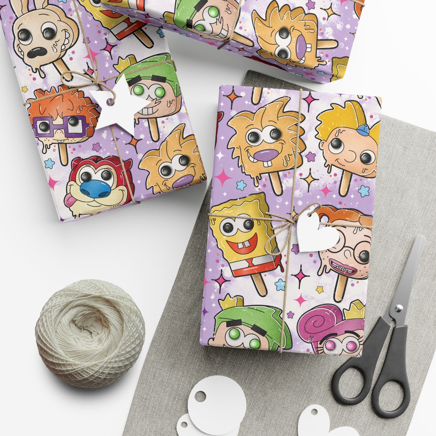 90's Toons Pops Gift Wrap Paper