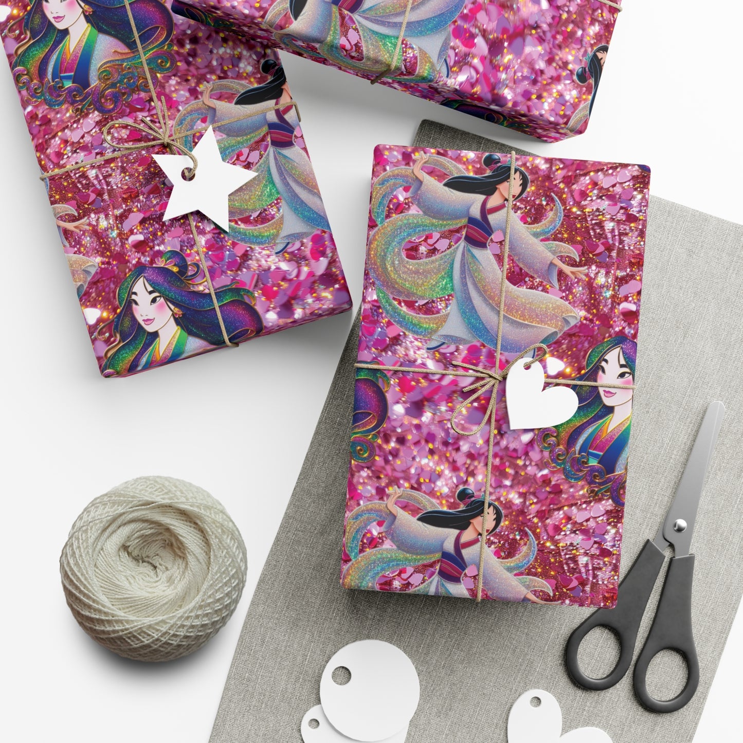 Glitter Hua Mulan Gift Wrap