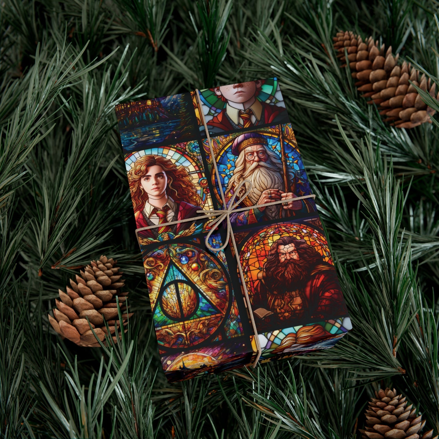 Stained Glass HP Gift Wrap Paper