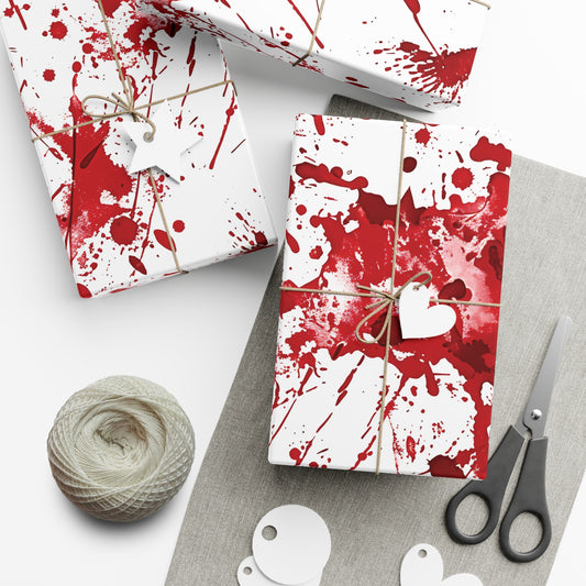 True Crime Splatter Gift Wrap Paper