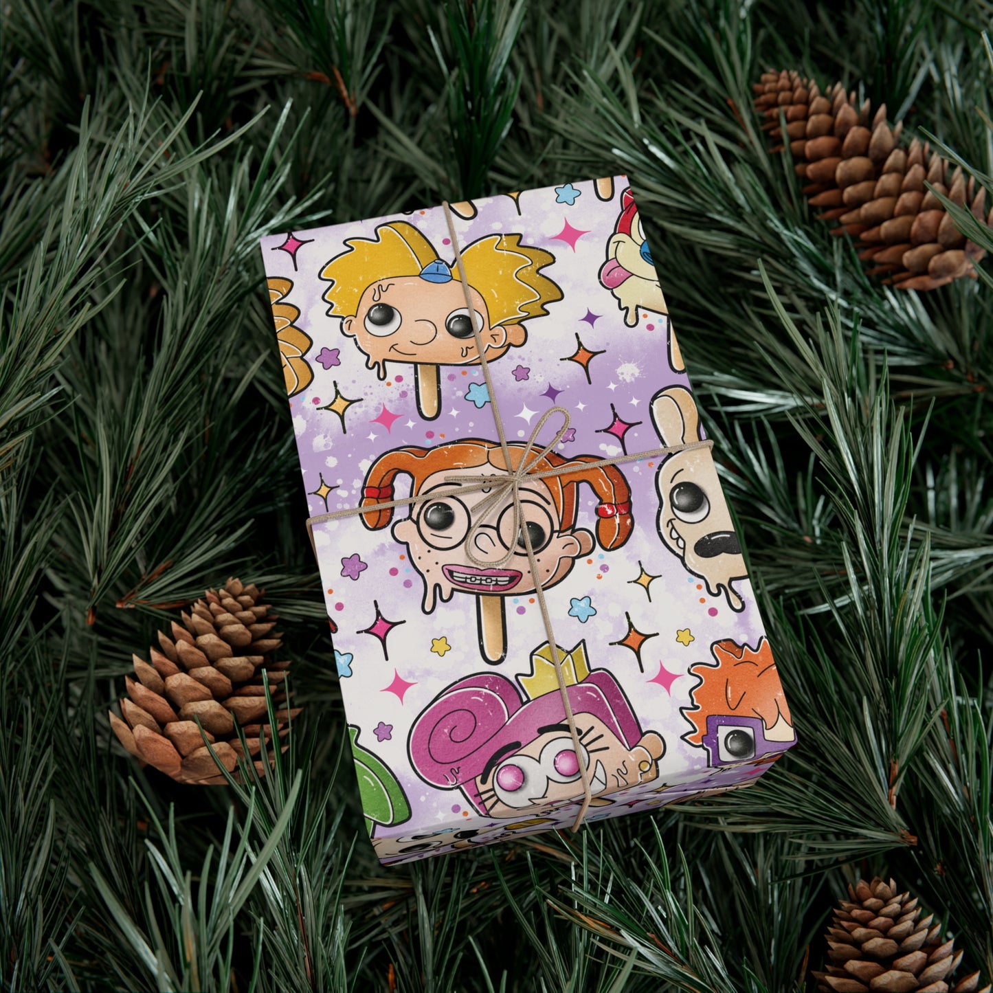 90's Toons Pops Gift Wrap Paper