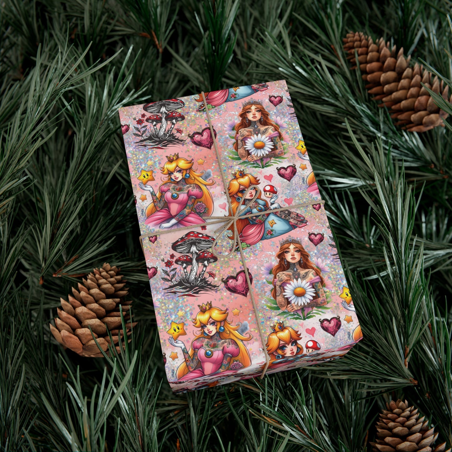 Tattooed Princess Gift Wrap Paper