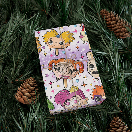 90's Toons Pops Gift Wrap Paper