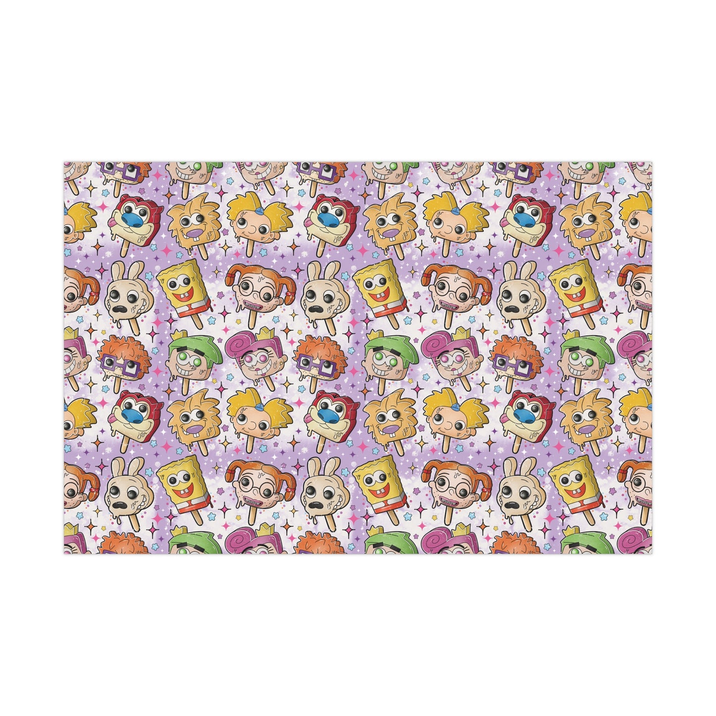 90's Toons Pops Gift Wrap Paper