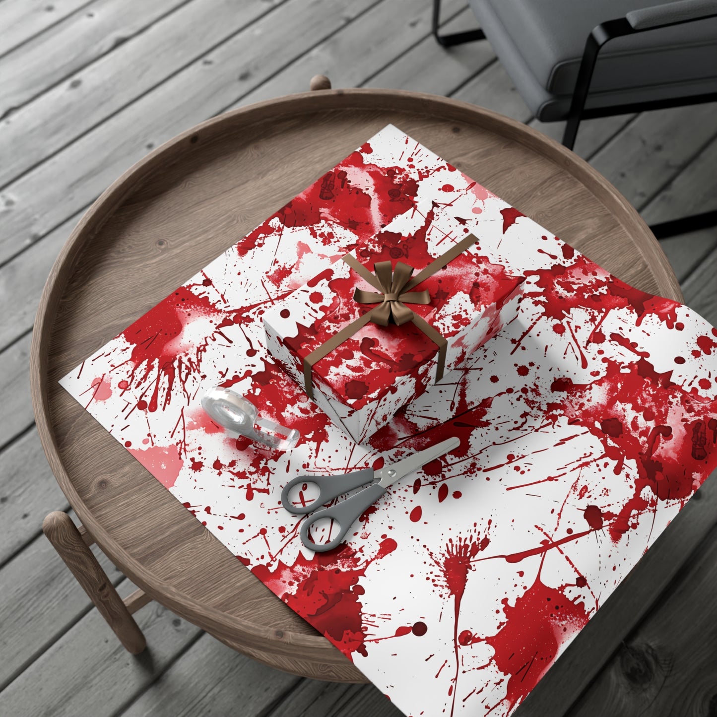 True Crime Splatter Gift Wrap Paper