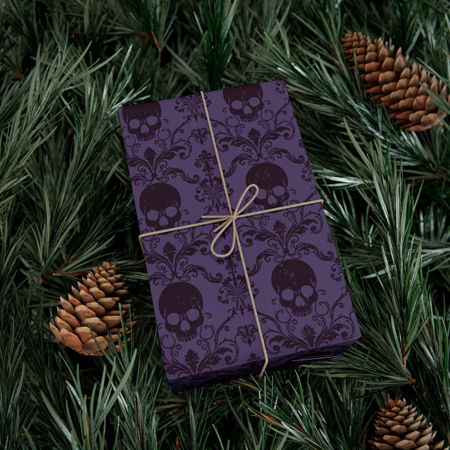 Baroque Skullies Gift Wrap Paper