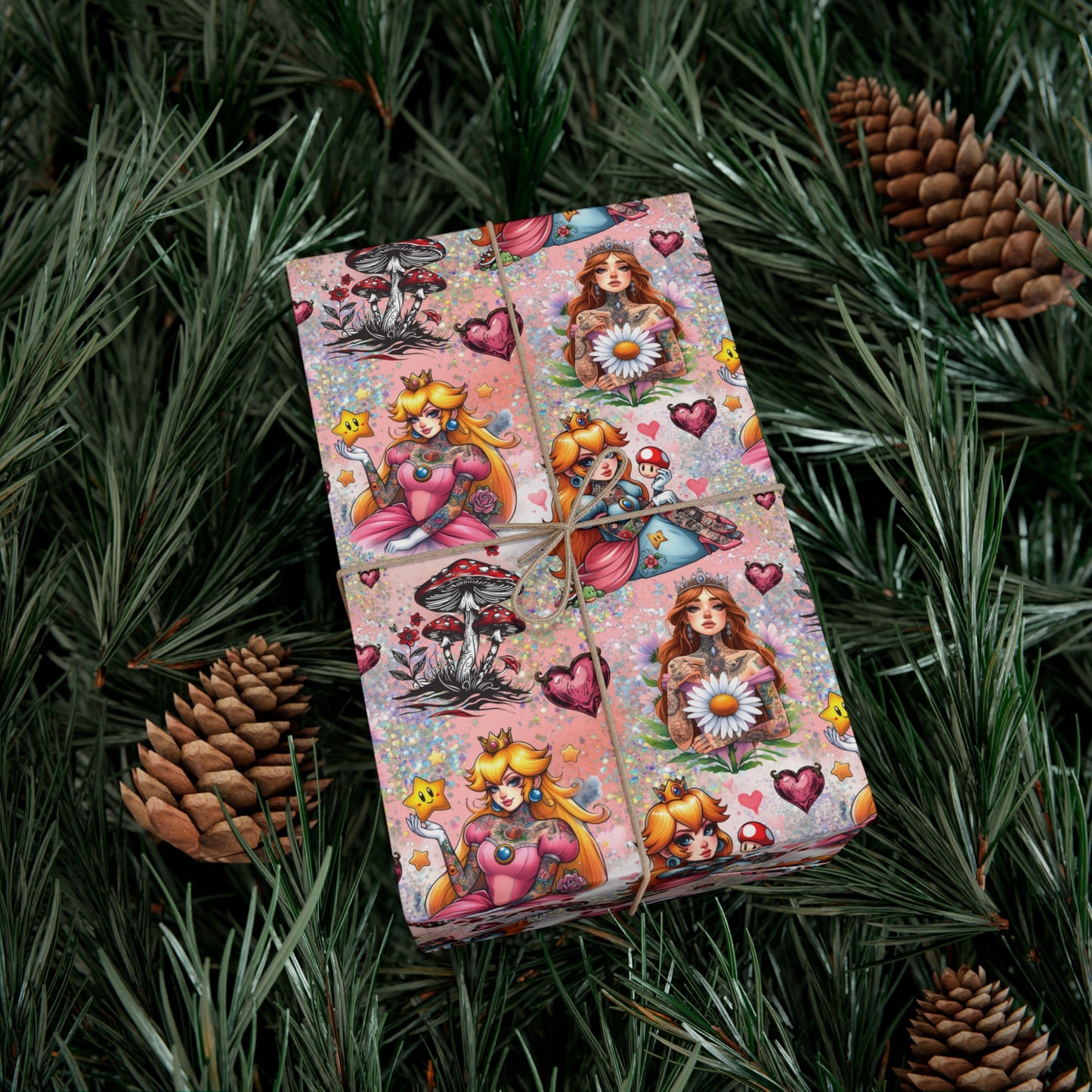 Tattooed Princess Gift Wrap Paper