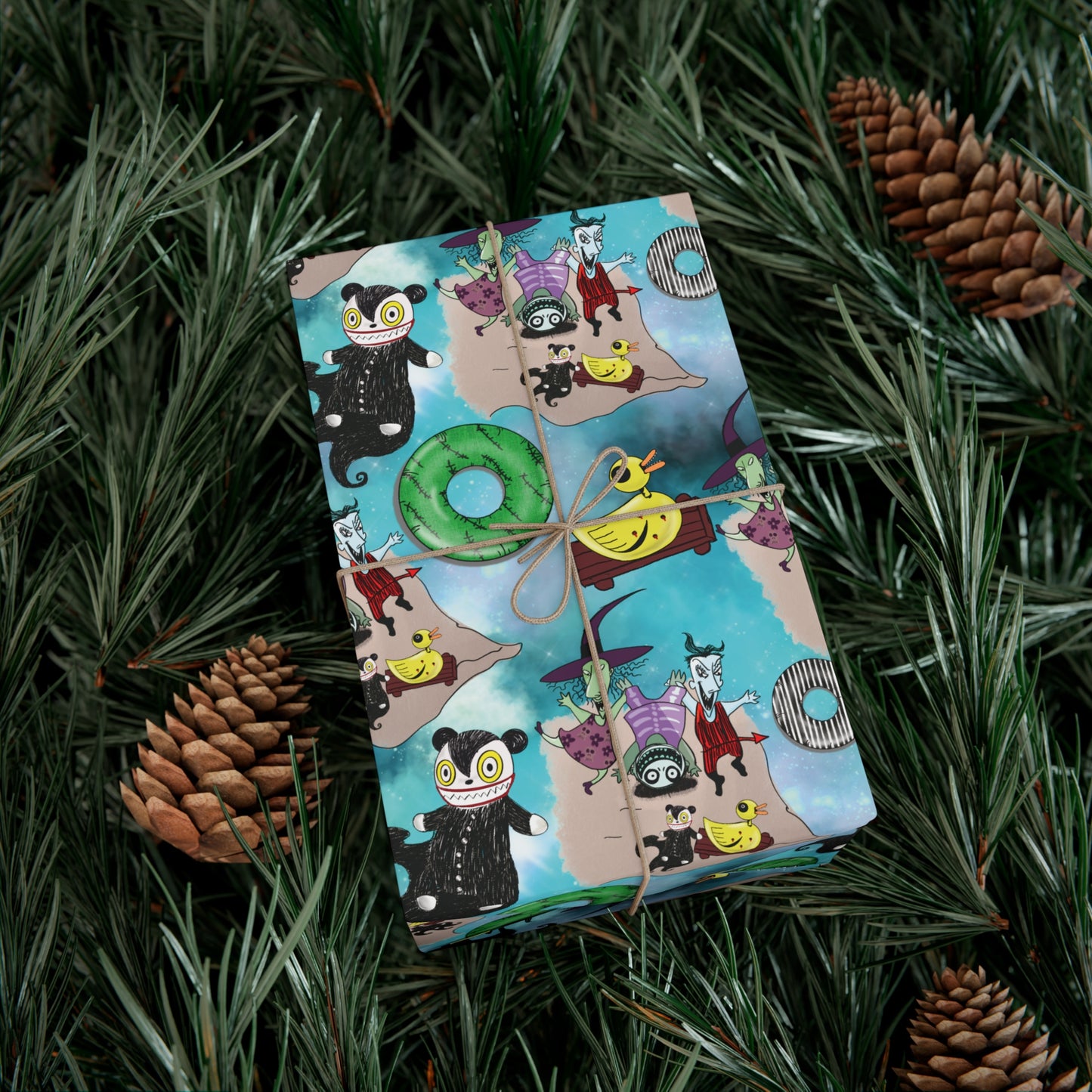 Spooky Play Dates Gift Wrap Paper