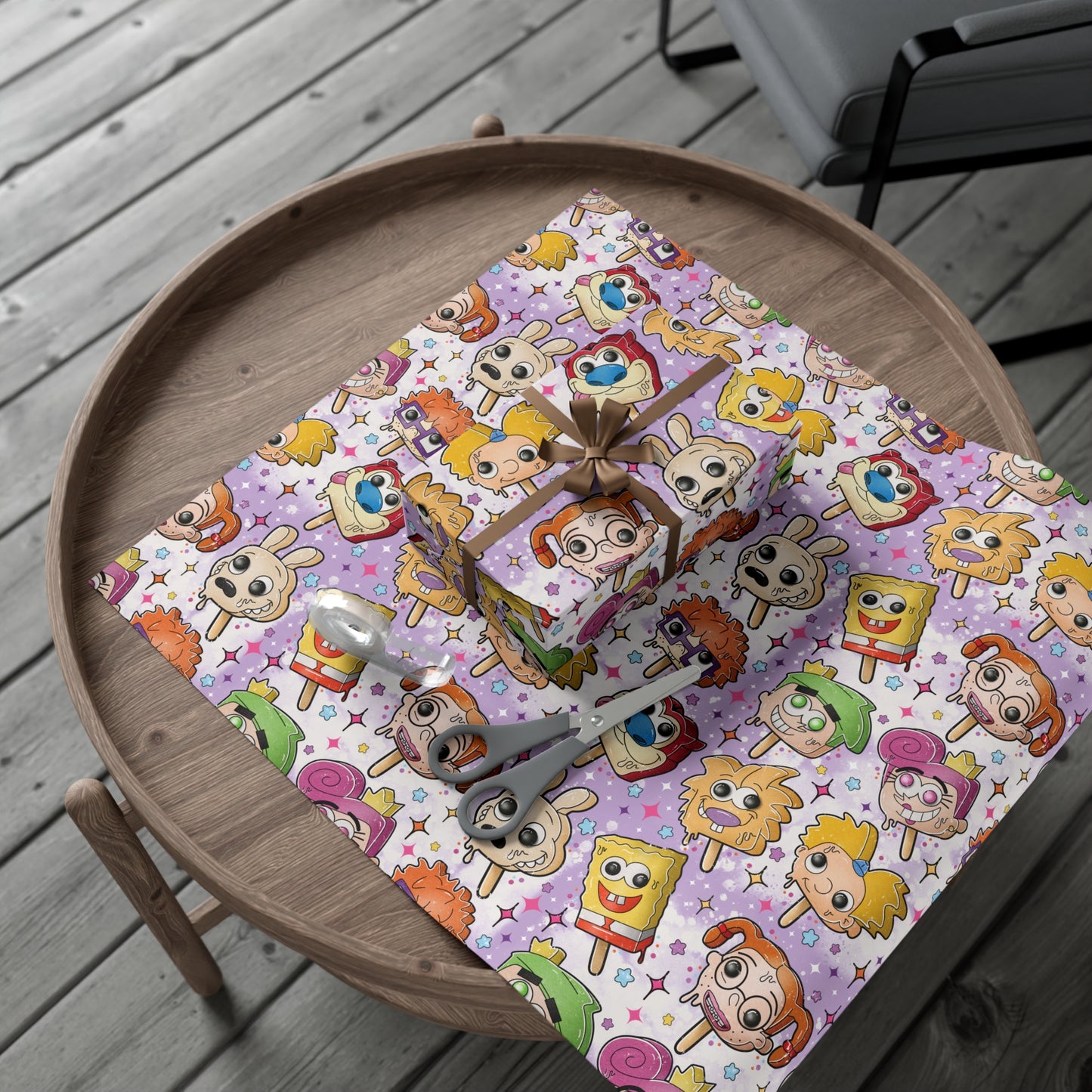 90's Toons Pops Gift Wrap Paper