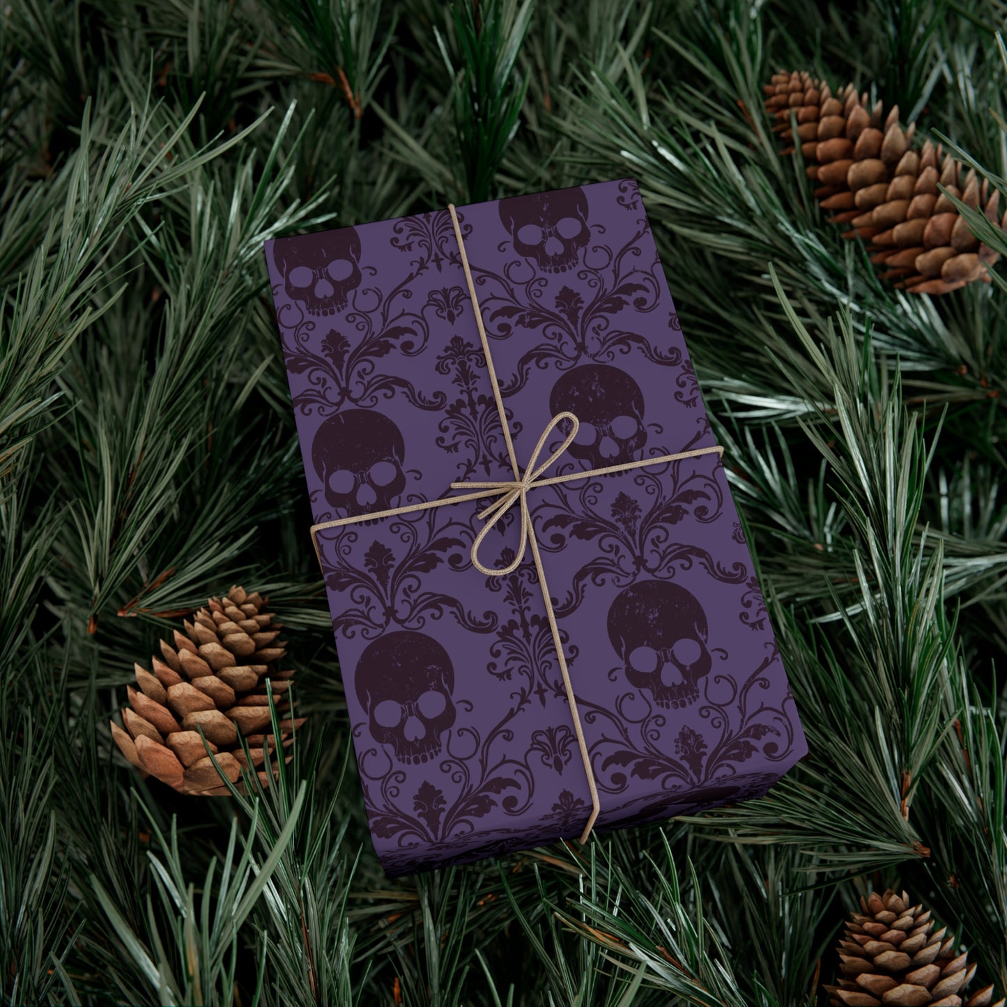 Baroque Skullies Gift Wrap Paper